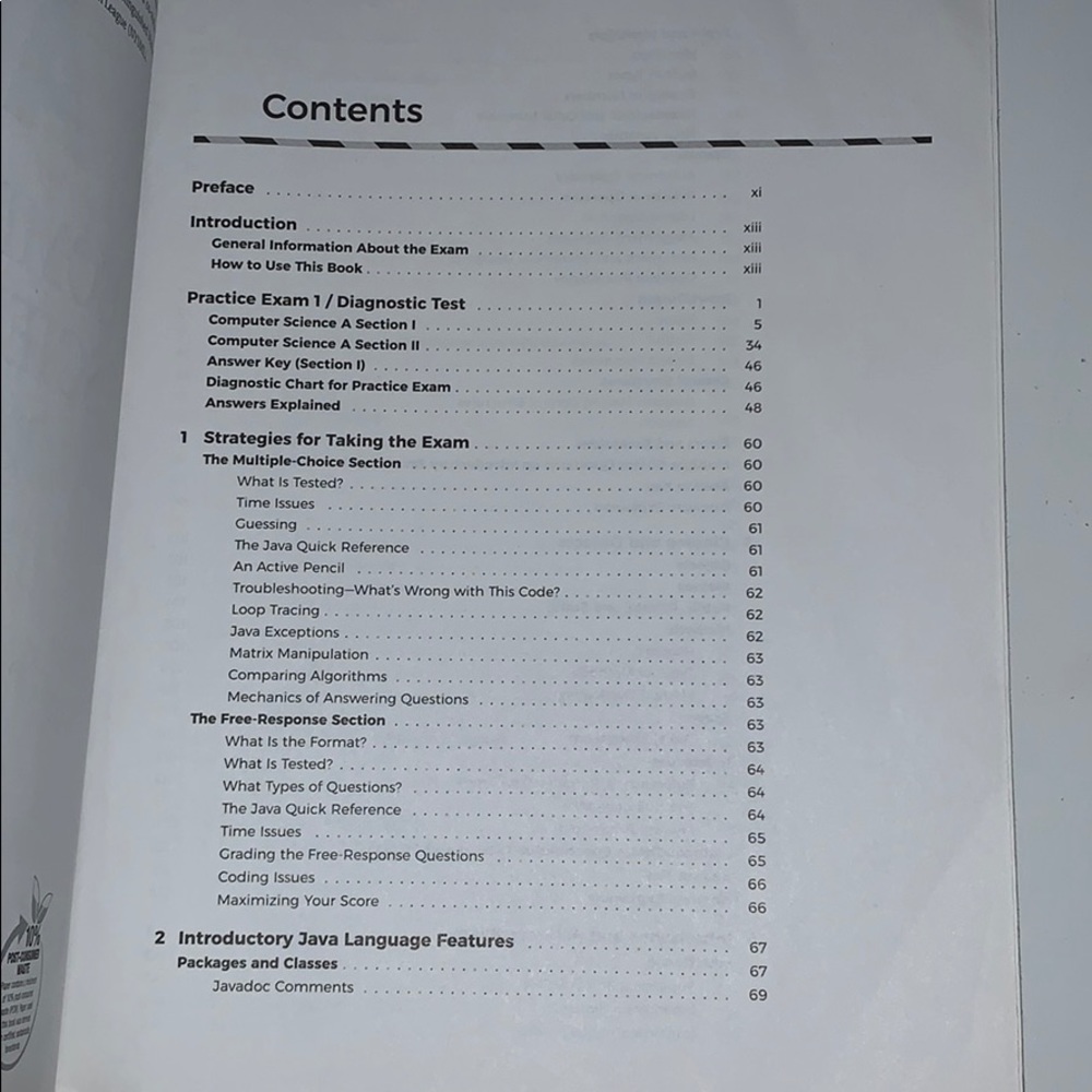 AP Computer Science A Barrons Review Book - Picture 2 of 2